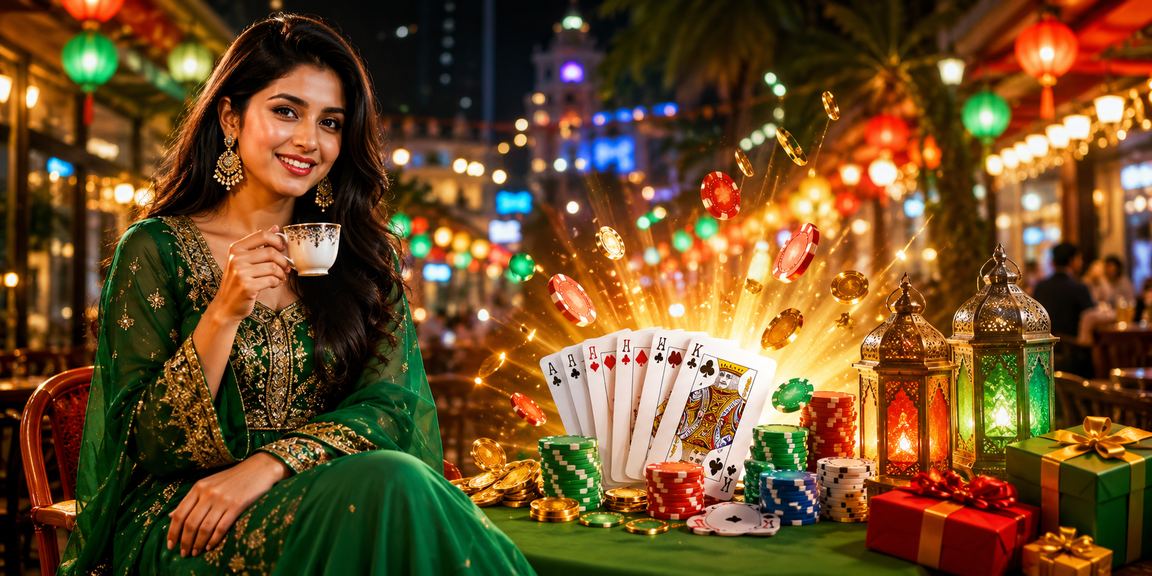 ঢাকায় ঈদ উৎসবে je777 - তে টিন পাট্টি খেলছেন একজন ব্যবহারকারী