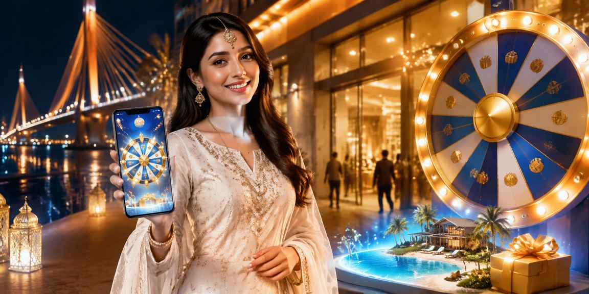 রাজশাহীতে ঈদ উৎসবে je777 লাকি ড্র অনুষ্ঠানের দৃশ্য